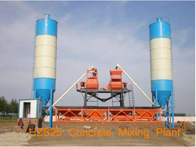 HZS25 concrete batching plant